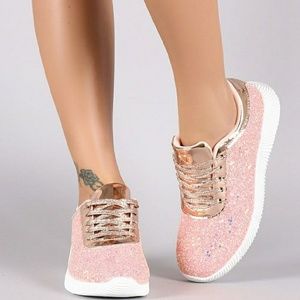 Pink Glitz and Glam sneaker